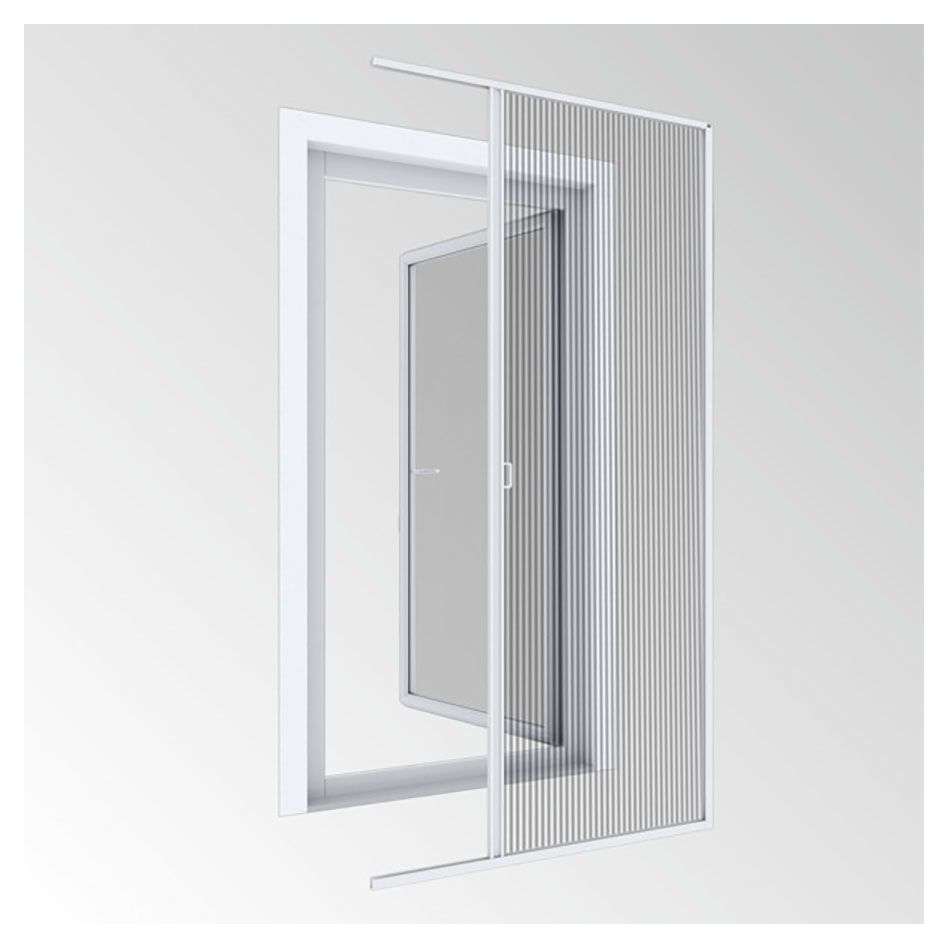 Windhager Insektenschutz Plissee EXPERT für Einzeltür weiss 240x120 cm - weiß Polyester