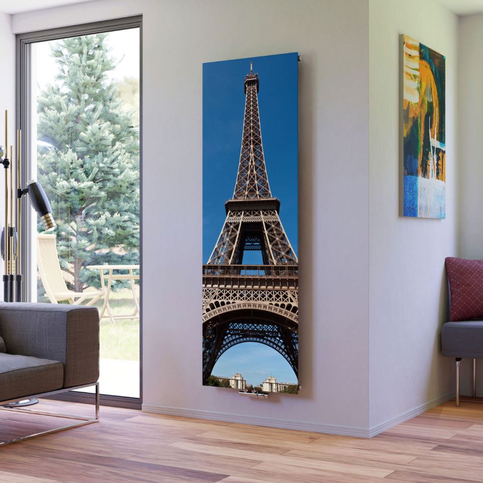 Ximax Raumheizkörper Design Heizkörper P1 Plan Print Eiffelturm vertikal günstig
