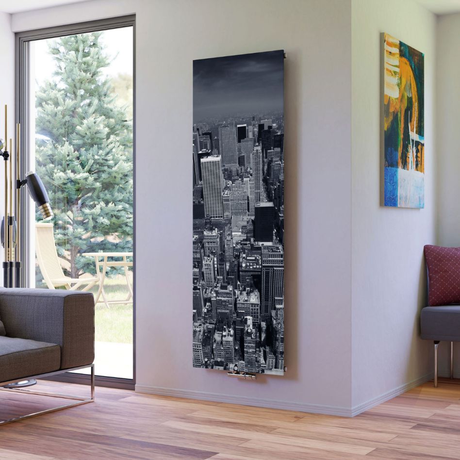 Ximax Raumheizkörper Design Heizkörper P1 Plan Print Skyline vertikal günstig