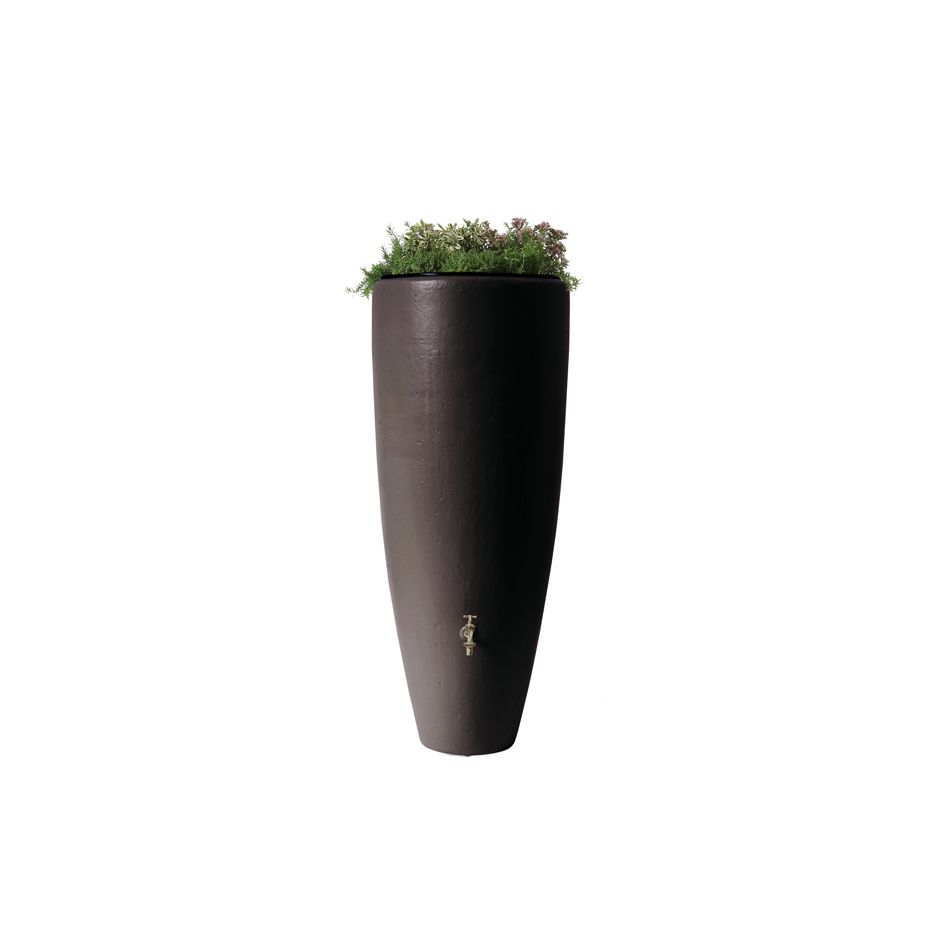 Récupérateur d'eau Garantia 2en1 avec bac à plantes intégré, moka günstig