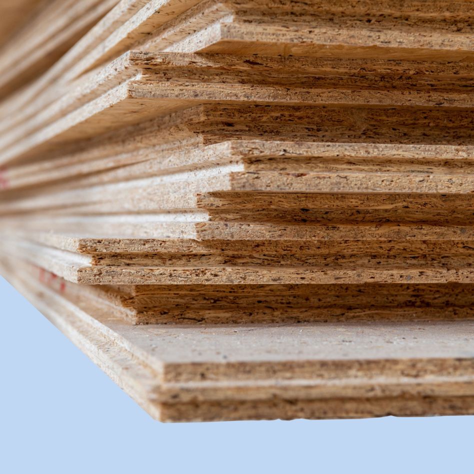 Palette OSB 3 Platten 18 mm Nut und Feder 2050x675 mm, 1 Palette