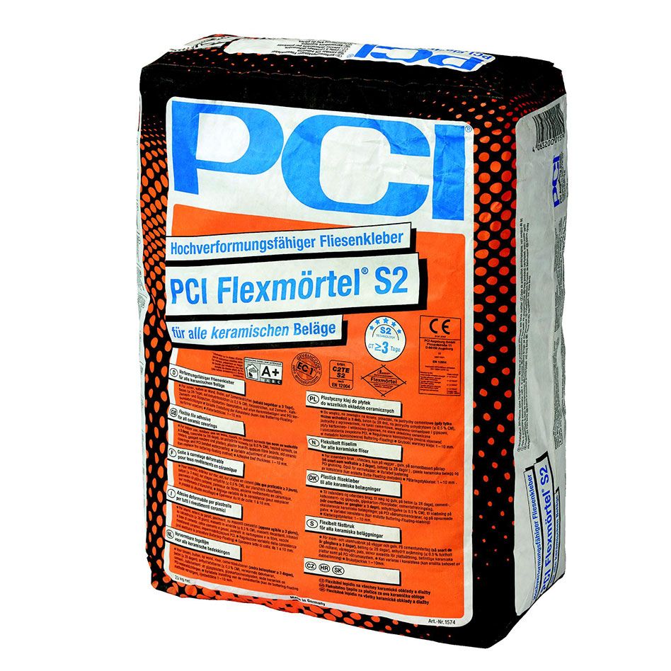 PCI Flexmörtel S2 Hochverformungsfähiger Fliesenkleber Grau