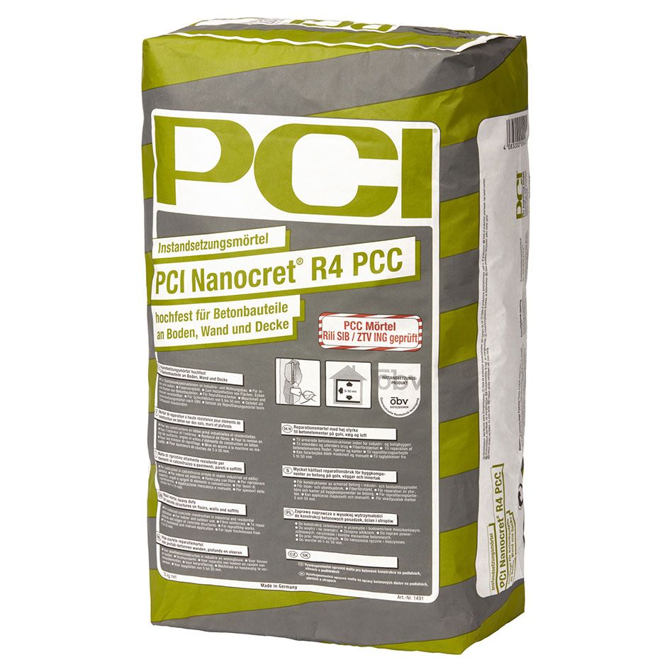 Mortier de réparation haute résistance PCI Nanocret R4 PCC gris günstig