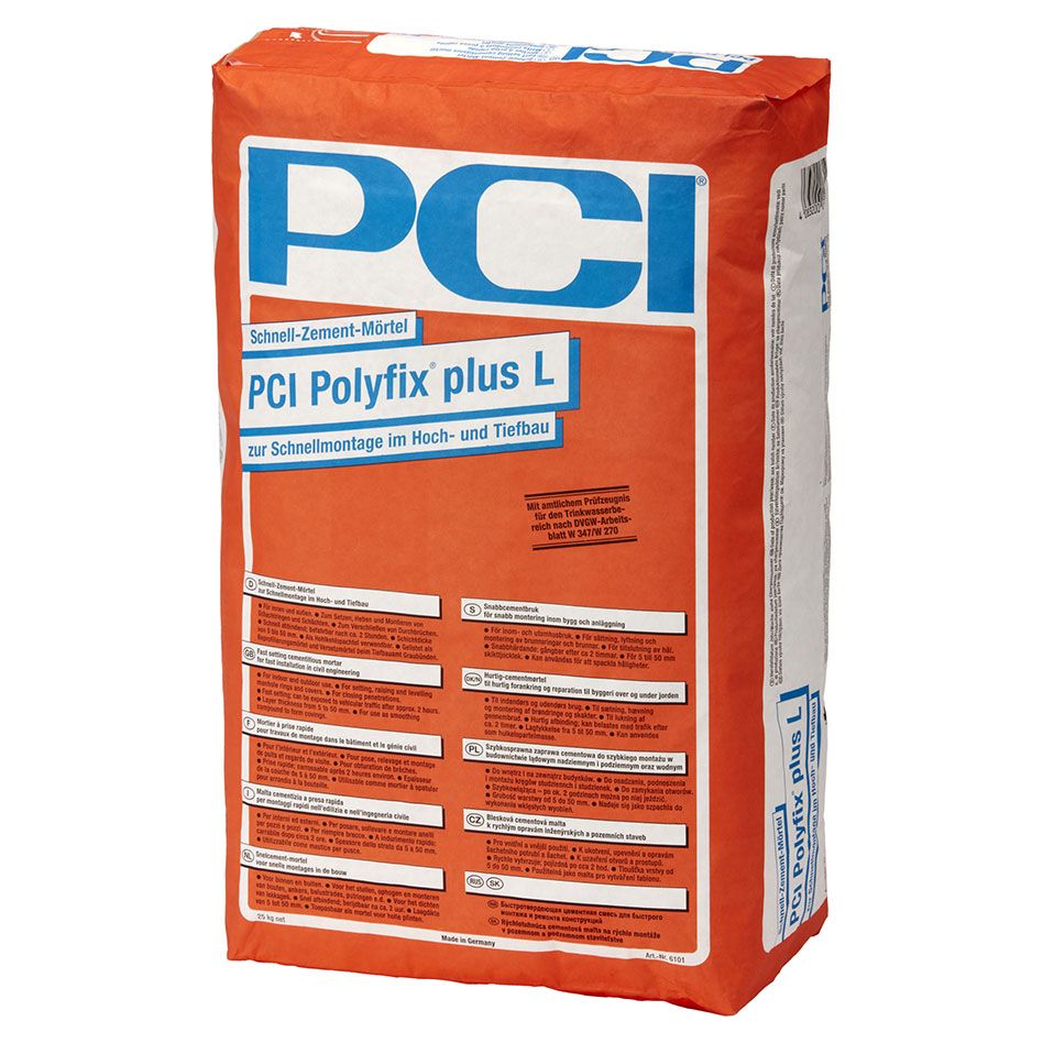 PCI Polyfix plus L Schnell-Zementmörtel Grau Mörtel