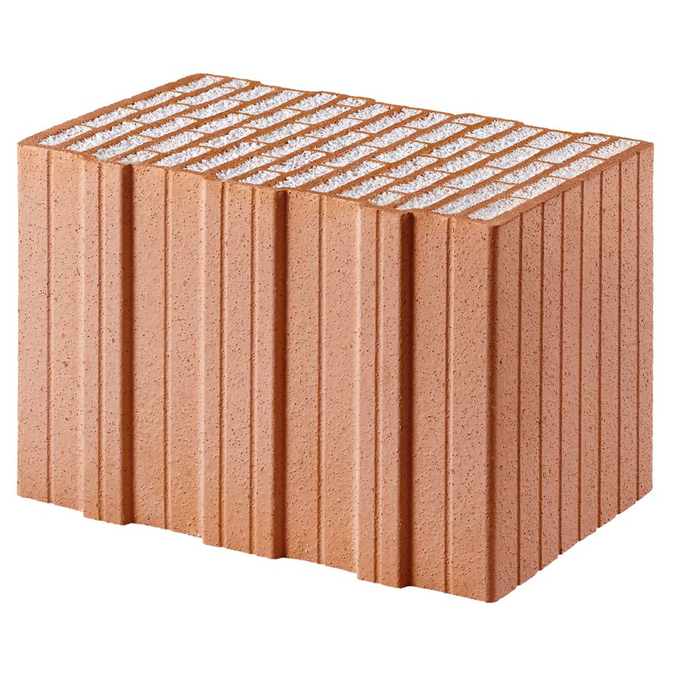 Wienerberger Poroton Planziegel T7 Perlite Ziegelstein, 36,5 cm, 60 Stück