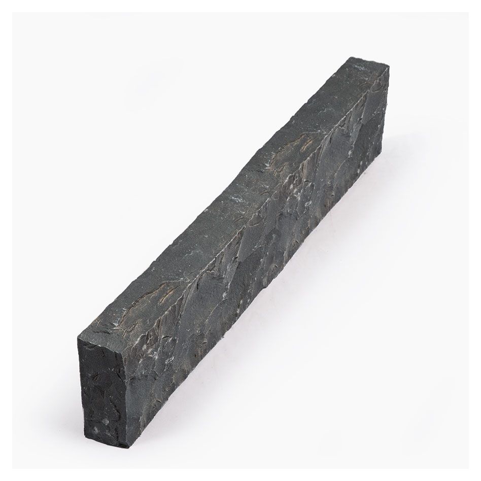 Seltra Natursteine Rasenkanten SANOKU® Basalt anthrazit-schwarz Oberfläche eben gespalten, 8x20x30 cm