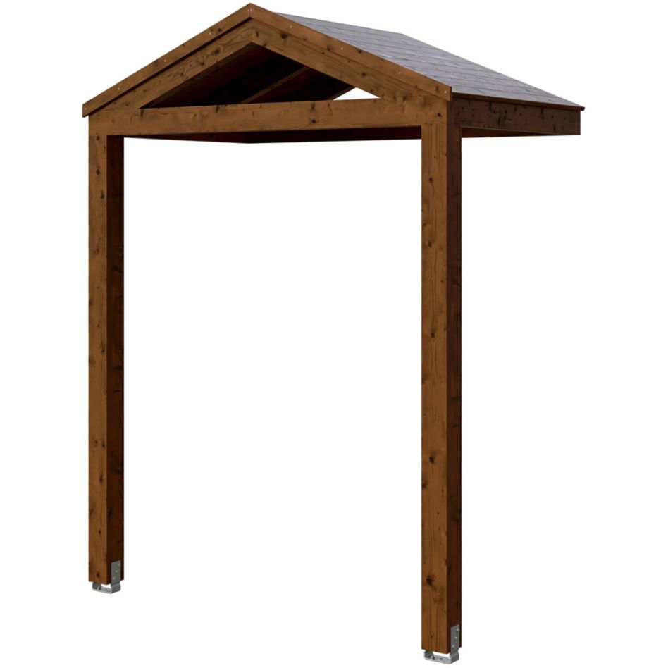 Skan Holz Vordach Sellin Dach Nussbaum günstig