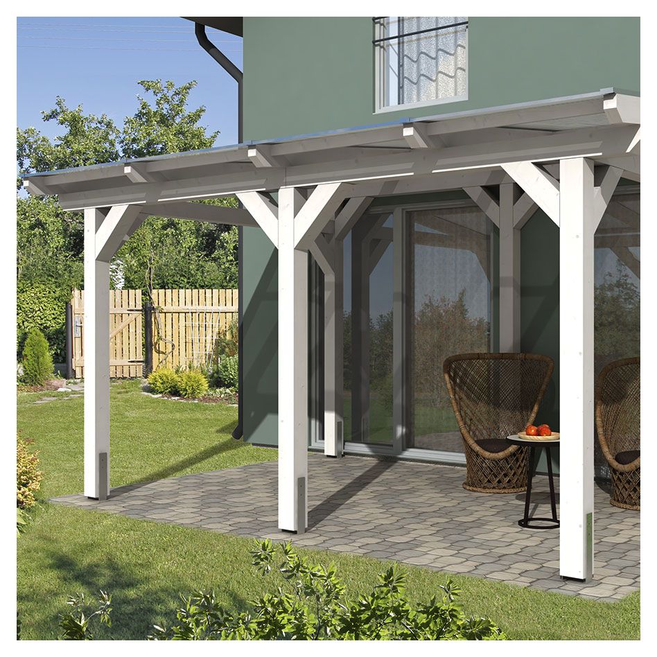 Skan Holz Terrassenüberdachung Siena Terrassendach