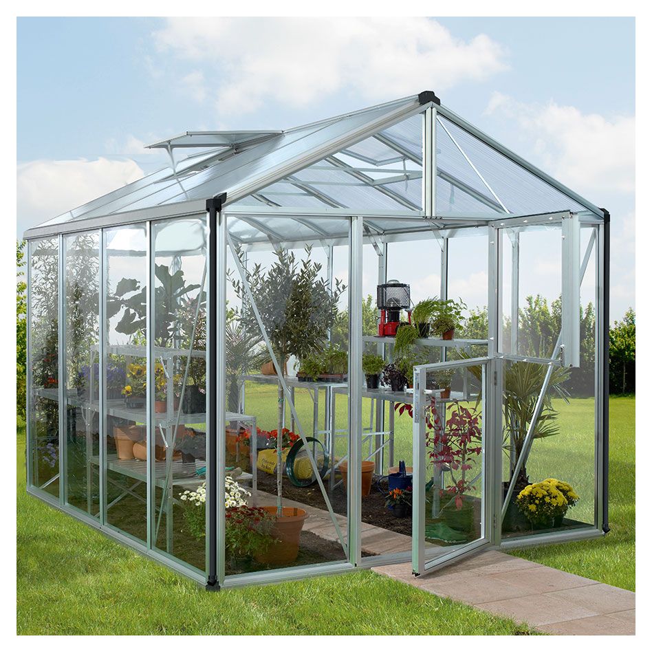 Vitavia Gewächshaus Zeus Tomatenhaus Silber Kombiverglasung günstig