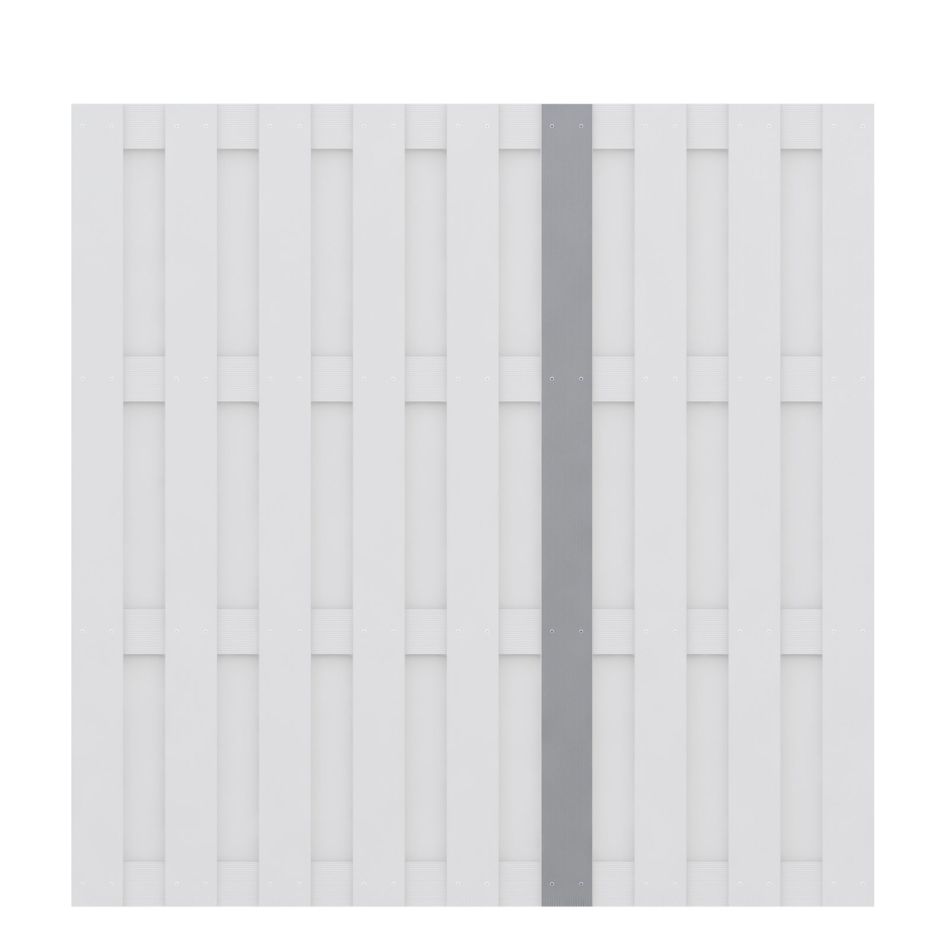 TraumGarten Clôture de protection JUMBO PVC Lamelle verticale Gris günstig