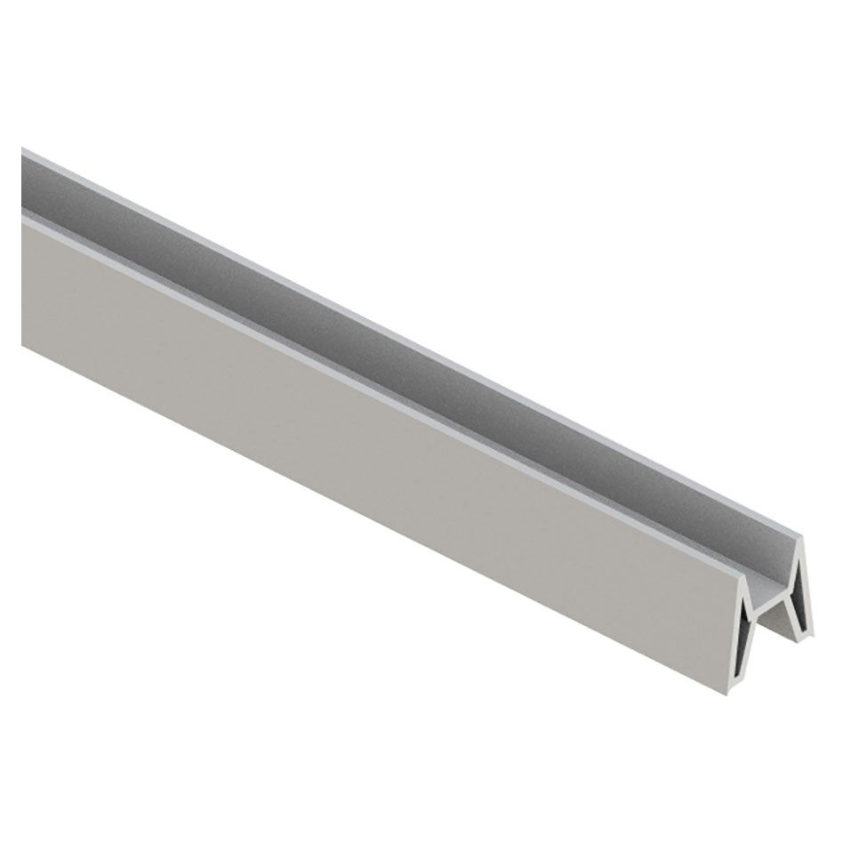 TraumGarten Sichtschutzzaun SYSTEM Dekorprofil Adapter Silber, 238 cm