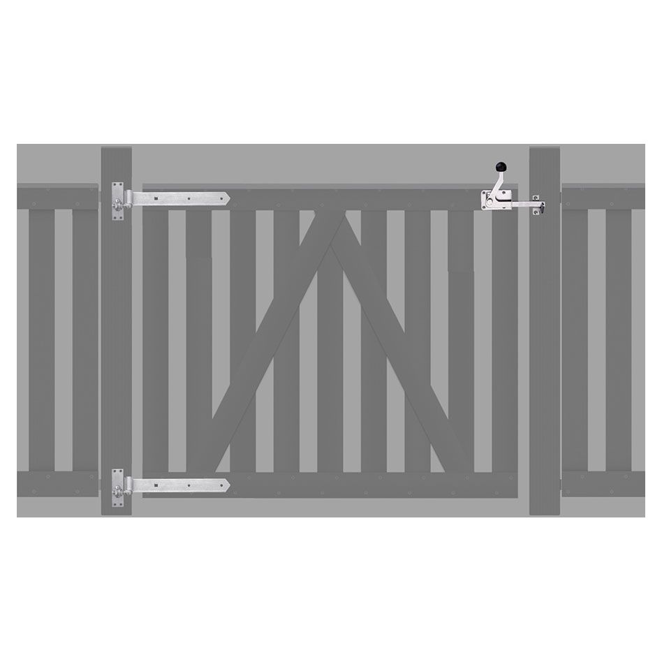 Kit de ferrures portail jardin bois composite, RAJA TraumGarten , 1 pack günstig