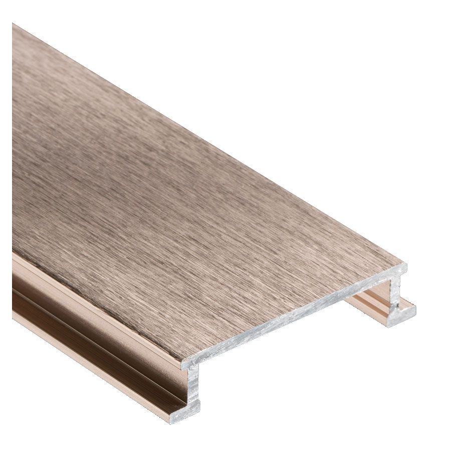 Schlüter-DESIGNLINE AKGB Dekoprofil Aluminium Kupfer-Optik gebürstet, 25mm breit günstig