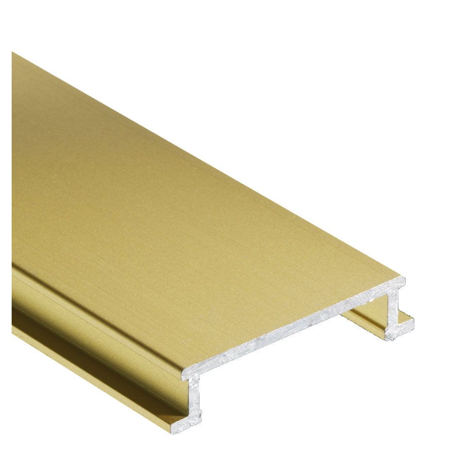 Schlüter-DESIGNLINE AM Dekoprofil Aluminium Messing-Optik eloxiert, 25mm breit günstig