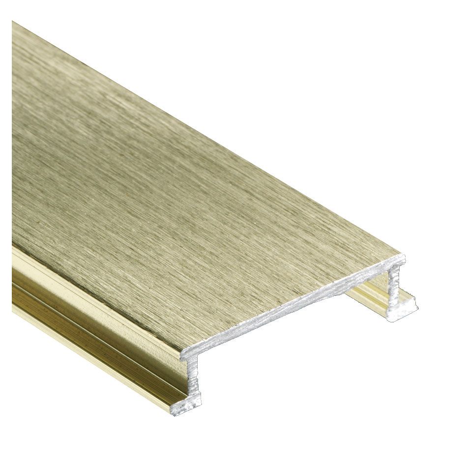 Schlüter-DESIGNLINE AMGB Dekoprofil Aluminium Messing-Optik gebürstet, 25mm breit günstig