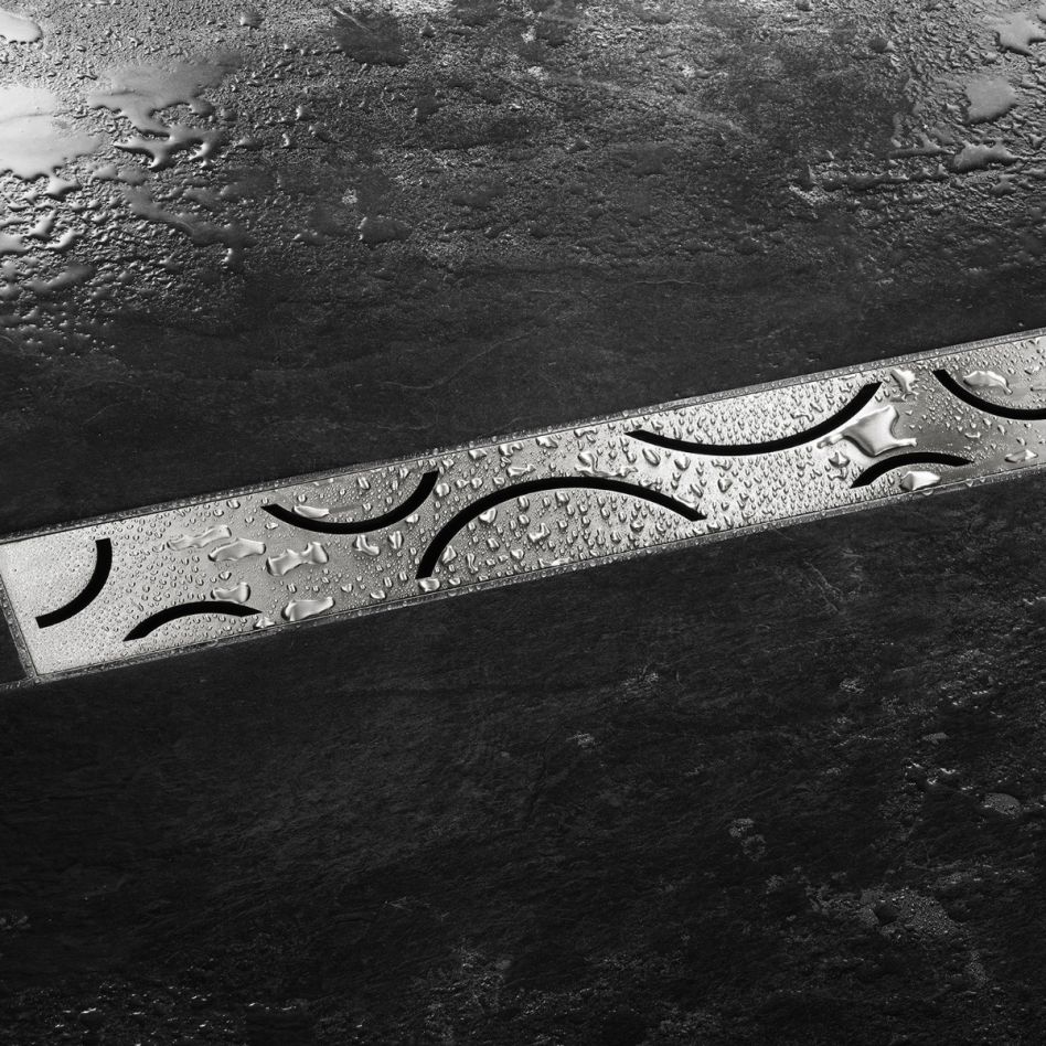 Schlüter-KERDI-LINE-IF-F EB Couvercle de caniveau de douche V4A Acier inoxydable, 1100 mm