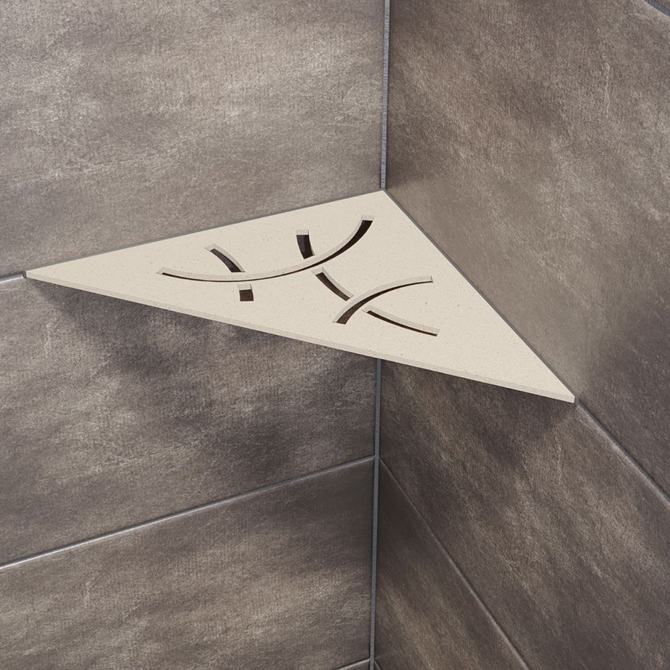 Tablette de douche étagère aluminium Schlüter SHELF-E-S1 TSI CURVE ivoire finition structurée günstig