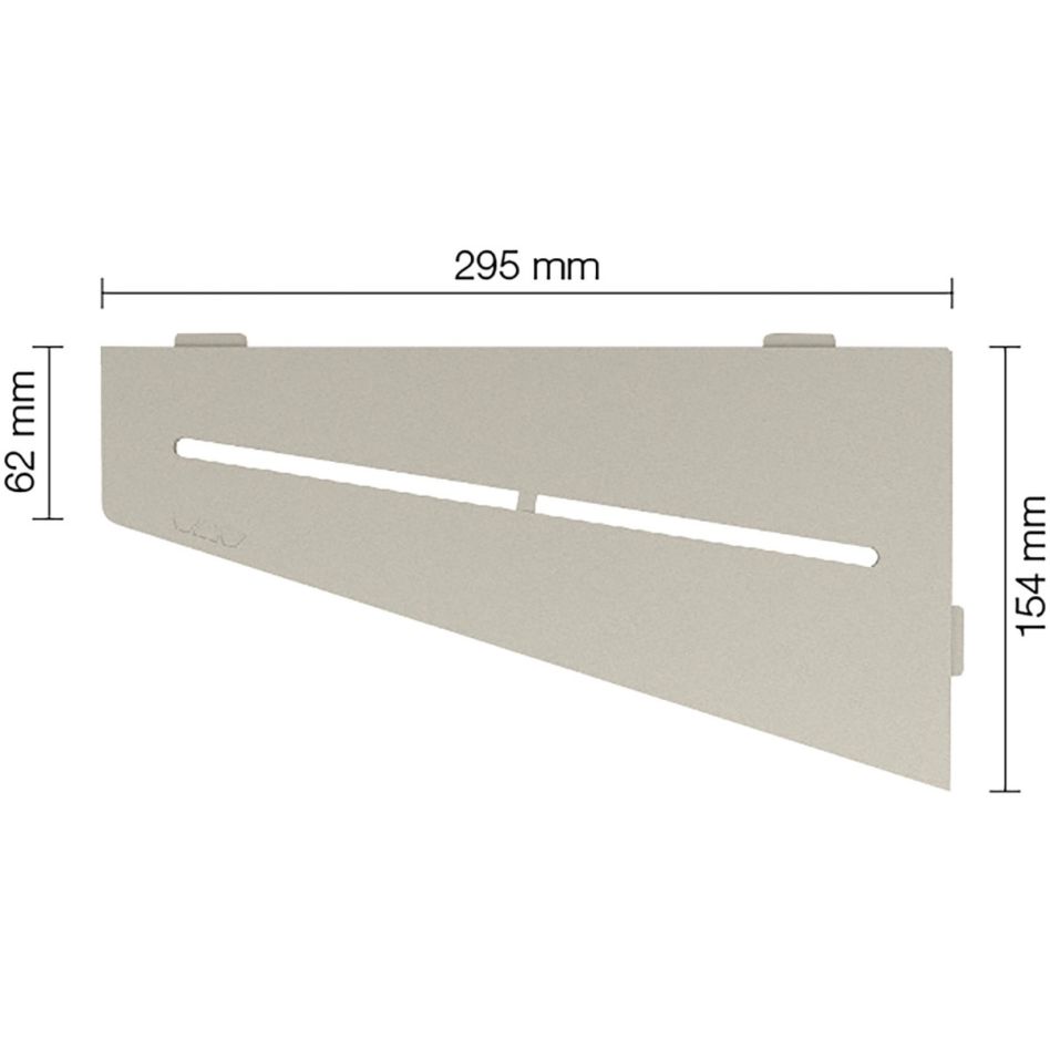 Tablette de douche Schlüter-SHELF-E-S3 TSC PURE aluminium à revêtement texturé crème günstig