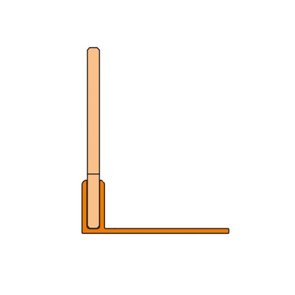 Schlüter-SHOWERPROFILE SPS 100 Gefällekeil V4A Edelstahl gebürstet, 1,6 m