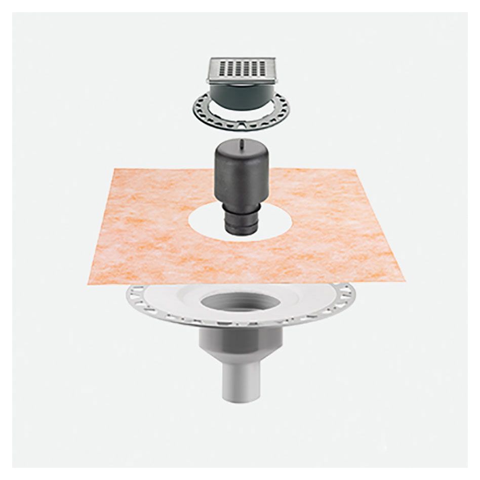 Schlüter-KERDI DRAIN V50 Entwässerungset, Design-Abdeckrost