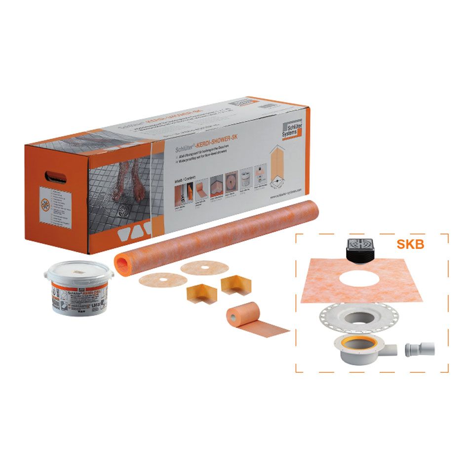 Schlüter-KERDI SHOWER SKB 10 Etanchéité Kit complet avec siphon de sol günstig