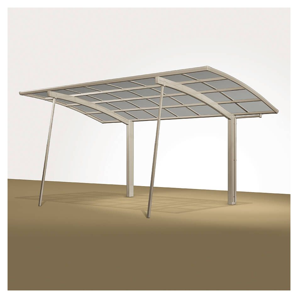 XIMAX Aluminium Carport Stützstange Mattbraun günstig