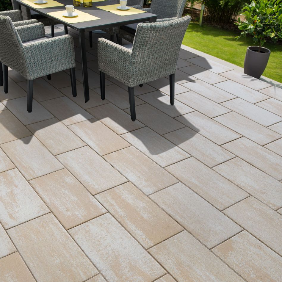 KANN Terrassenplatte Stratos cottonbeige, 1 Lage günstig