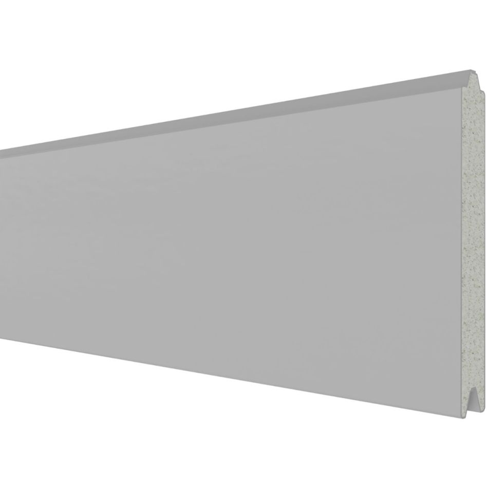 TraumGarten Sichtschutzzaun SYSTEM ALU PLUS Einzelprofil Silber Sichtschutz Steckzaun Lamellenzaun, 178 cm Image