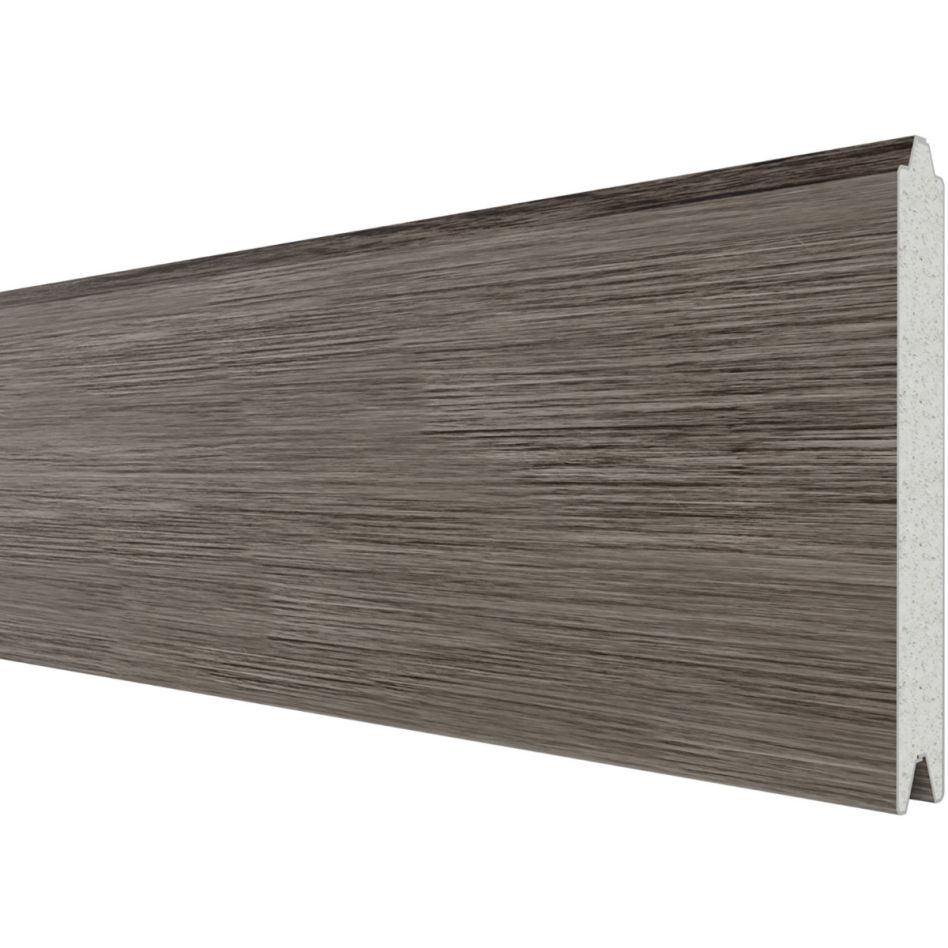 TraumGarten Sichtschutzzaun SYSTEM ALU PLUS Einzelprofil Vintage-Oak Sichtschutz Steckzaun Lamellenzaun, 238 cm Image