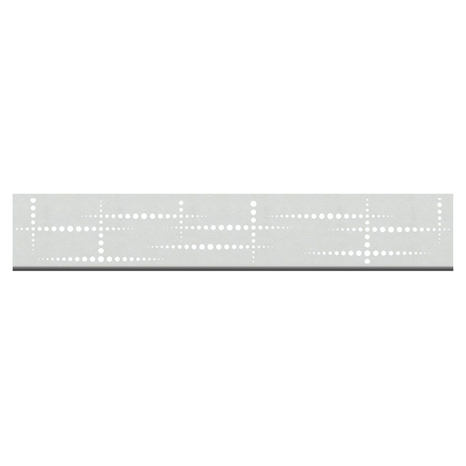 Kit lame décorative TraumGarten SYSTEM Puls Argenté, SYSTEM Rhombus, 15 cm,Barre d'adaptateurs blanc