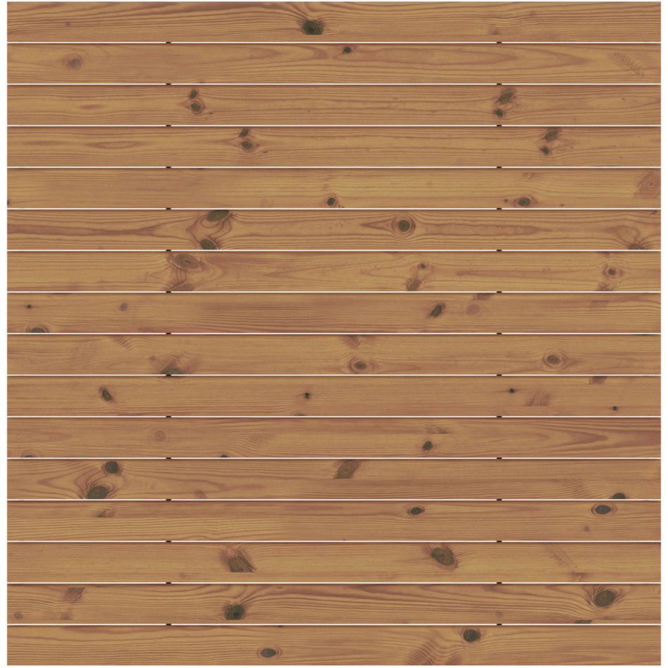 TraumGarten Sichtschutzzaun SYSTEM Rhombus Thermo-Holz Zaunfeld-Set günstig