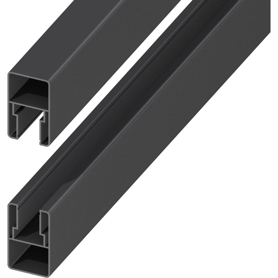 TraumGarten Sichtschutzzaun SYSTEM Senkrecht-Adapter 2er-Set anthrazit günstig