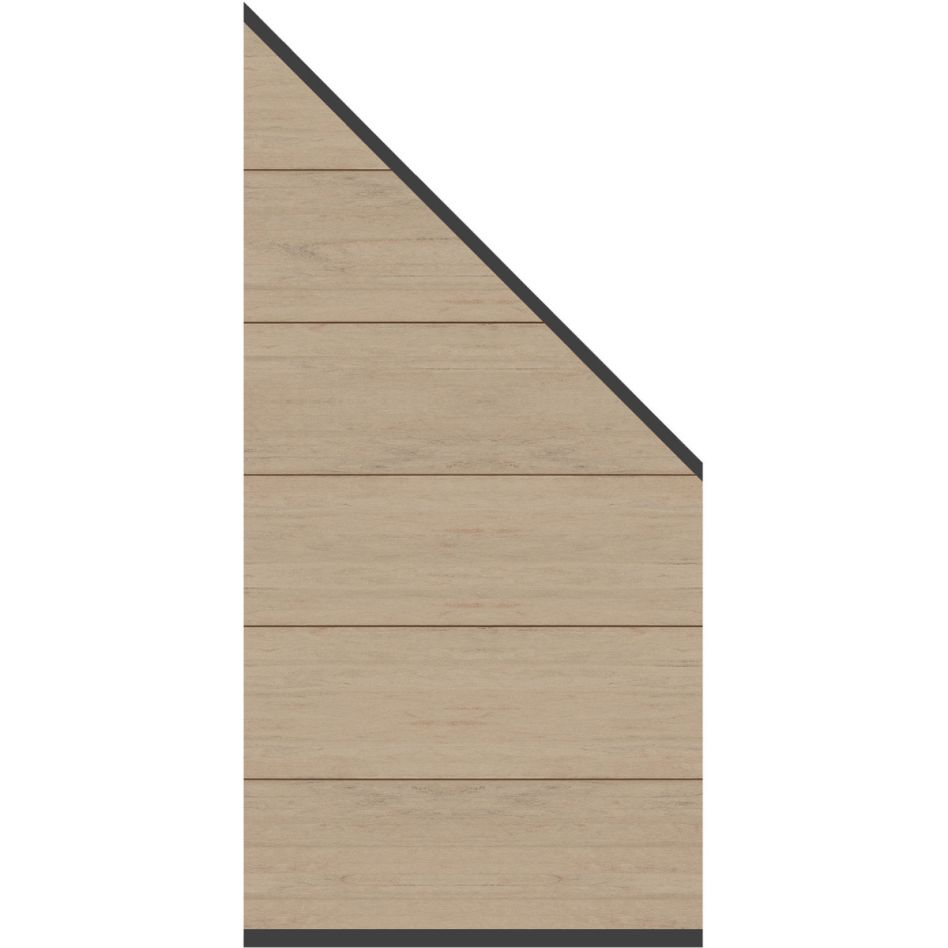 Panneau pare-vue TraumGarten SYSTEM WPC Platinum XL profilé simple anthracite, panneau lamelles günstig