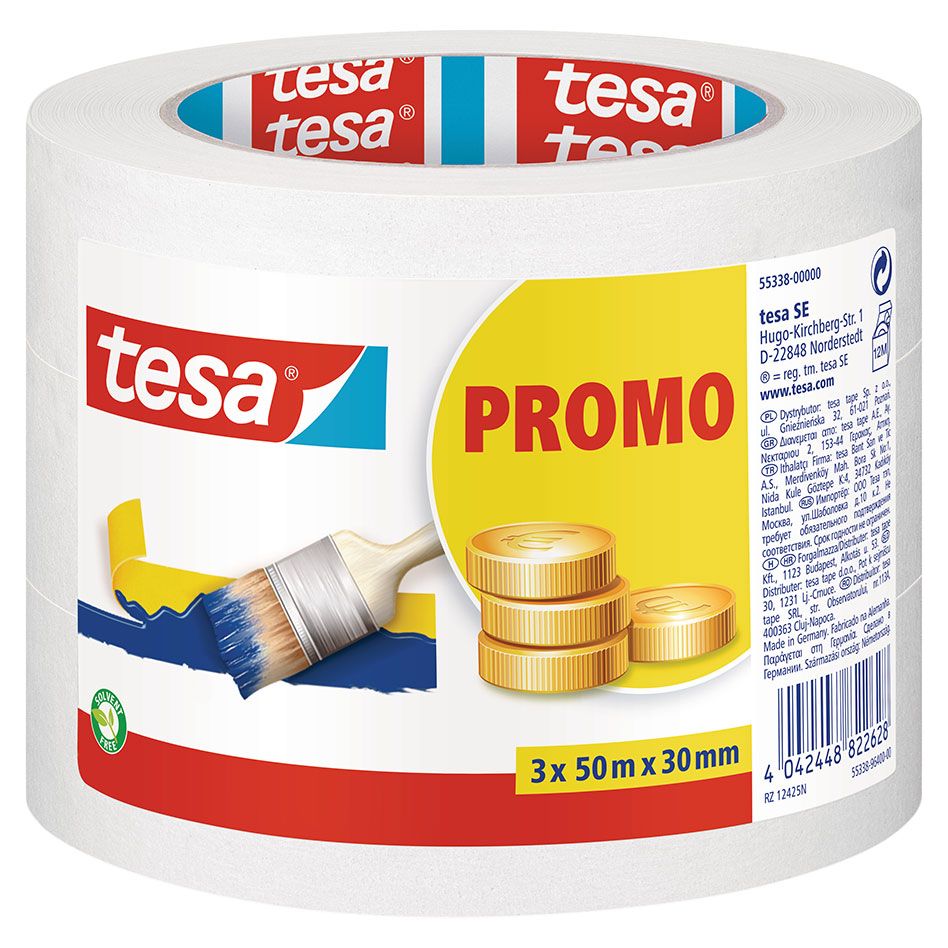 tesa Malerband Promo 3 x 50 m x 30 mm günstig