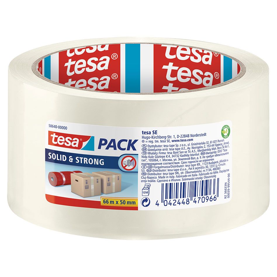 tesapack Solid & Strong transparent 66 m x 50 mm günstig
