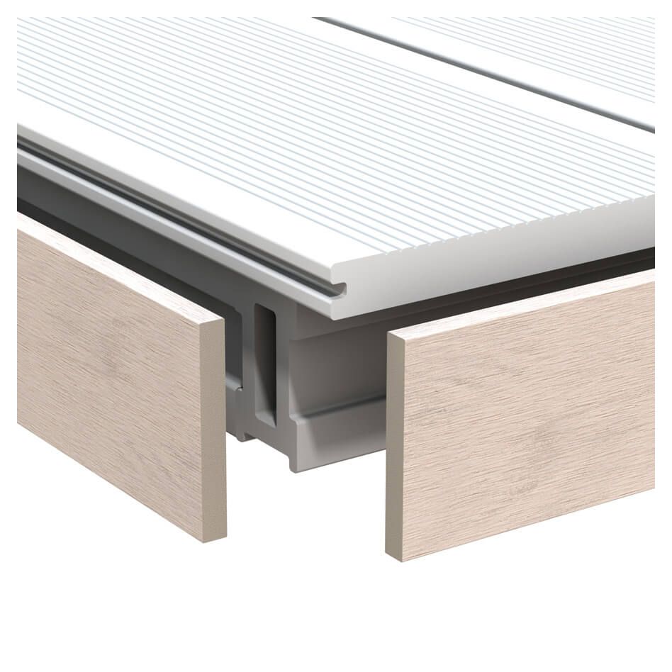 TraumGarten WPC Terrassendiele Abschlussleiste DREAMDECK PLATINUM Creme günstig