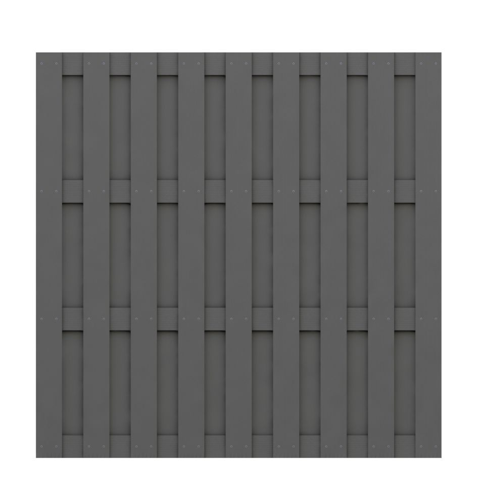 Panneau brise-vue bois composite, TraumGarten JUMBO anthracite günstig