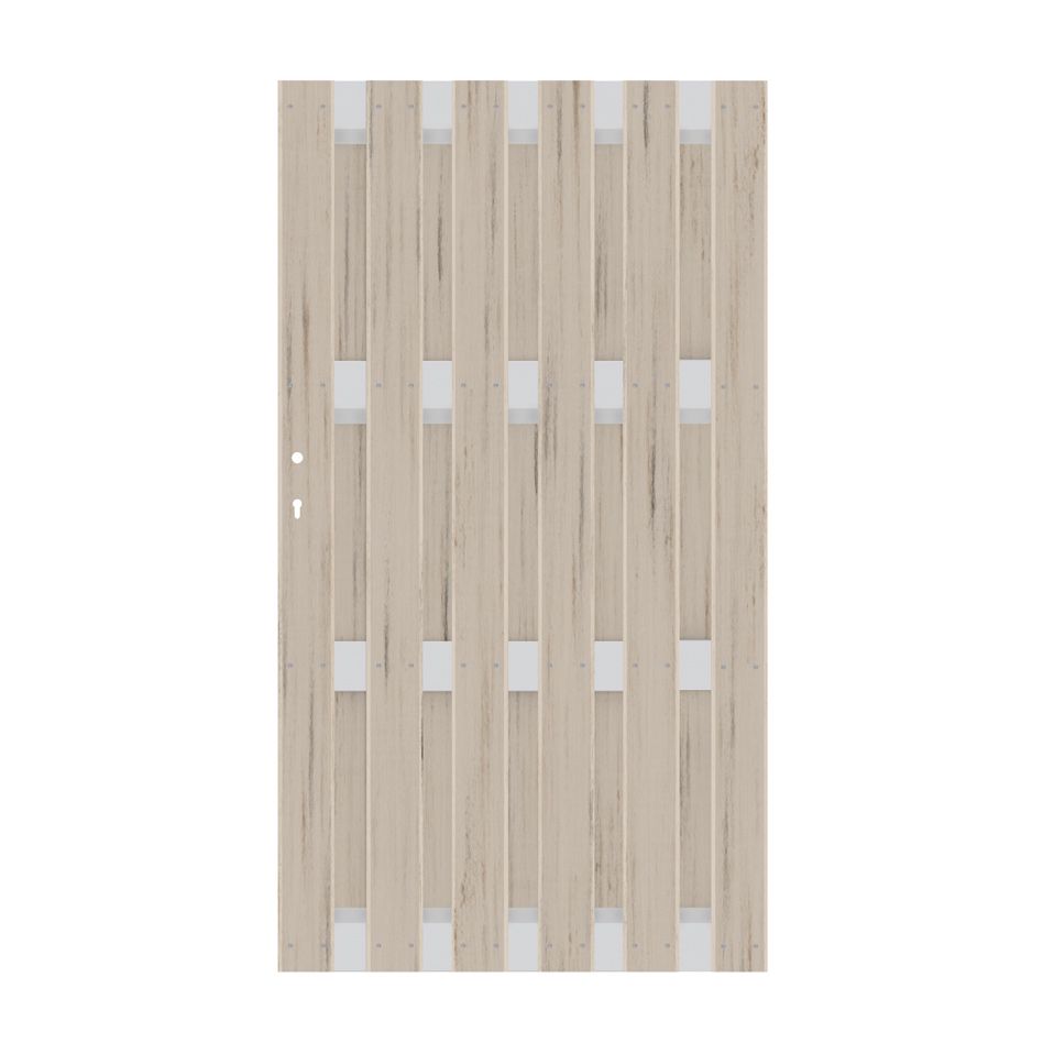Portail panneau brise-vue, TraumGarten JUMBO bois composite ALU sable günstig