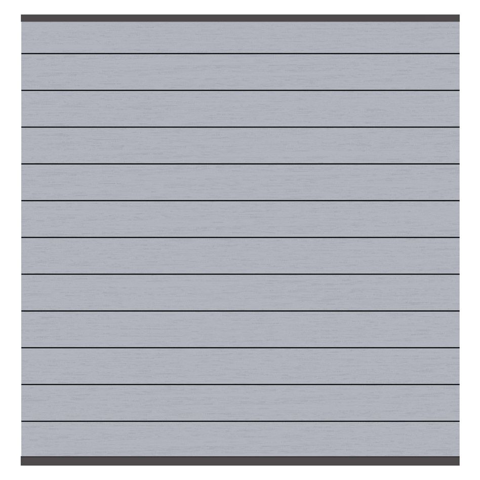 Panneau brise-vue composite gris, TraumGarten SYSTEM WPC, profil anthracite günstig