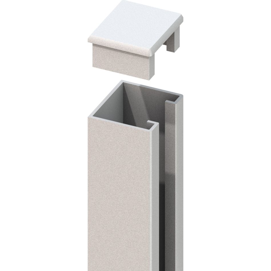 TraumGarten Sichtschutzzaun U-Montageprofil SYSTEM Silber günstig