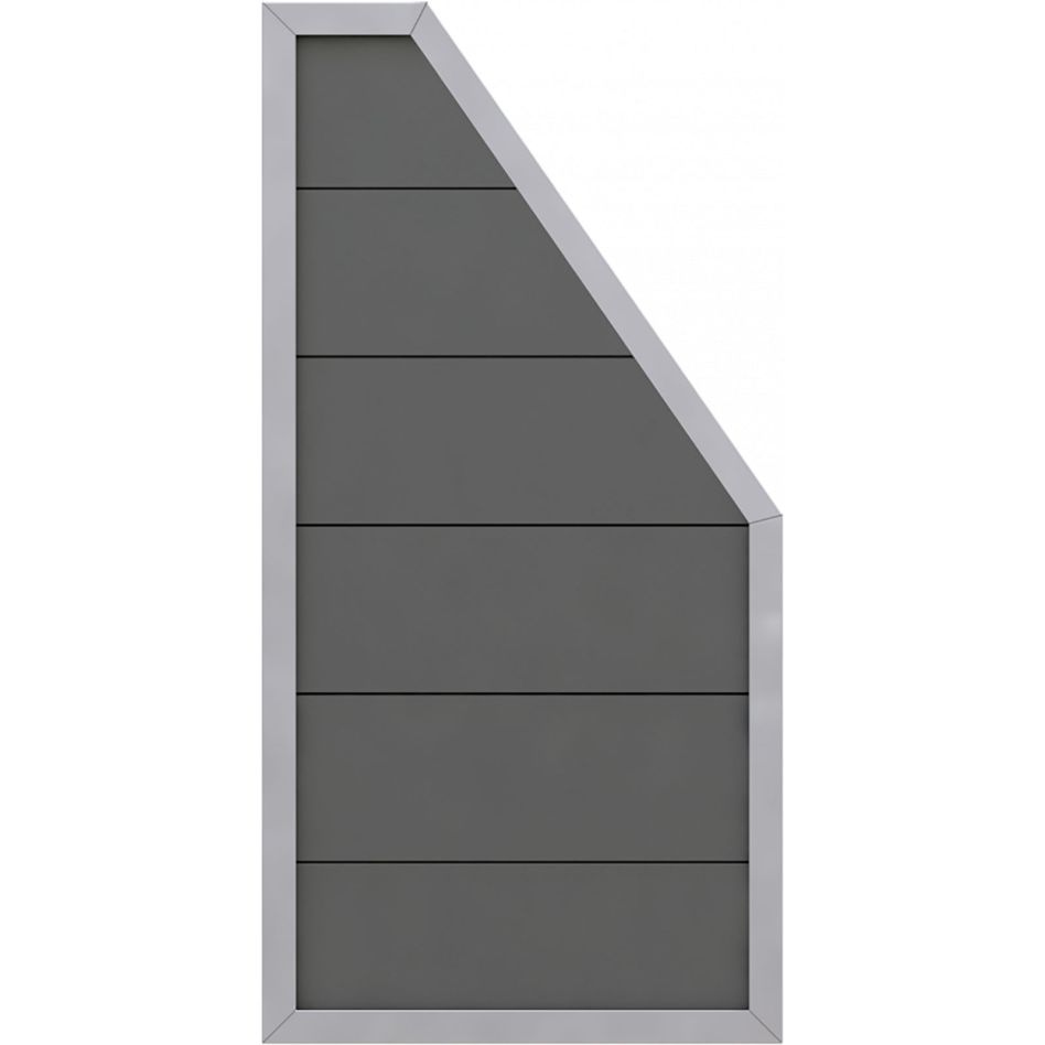 Panneau brise-vue bois composite, TraumGarten DESIGN anthracite, raccordement günstig