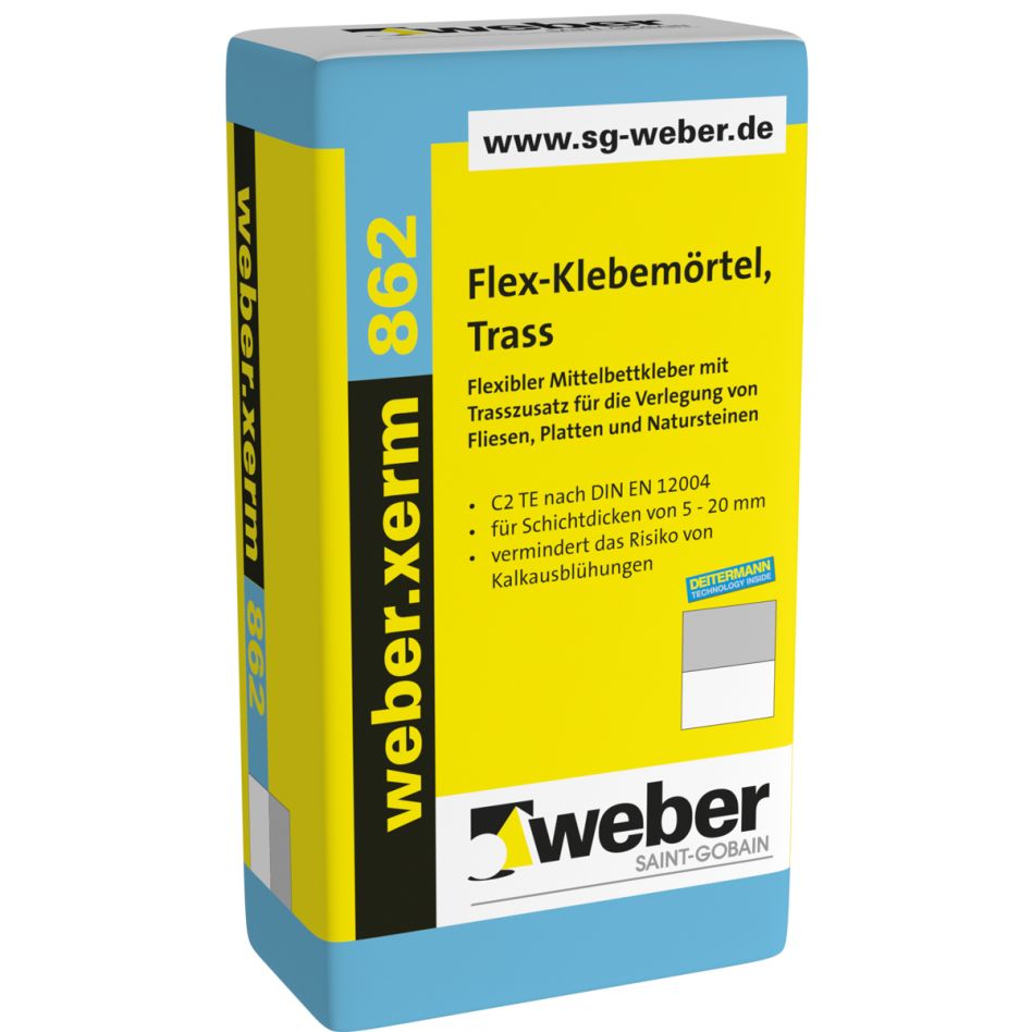 weber colle à carrelage weber.xerm 862 mortier-colle flexible günstig