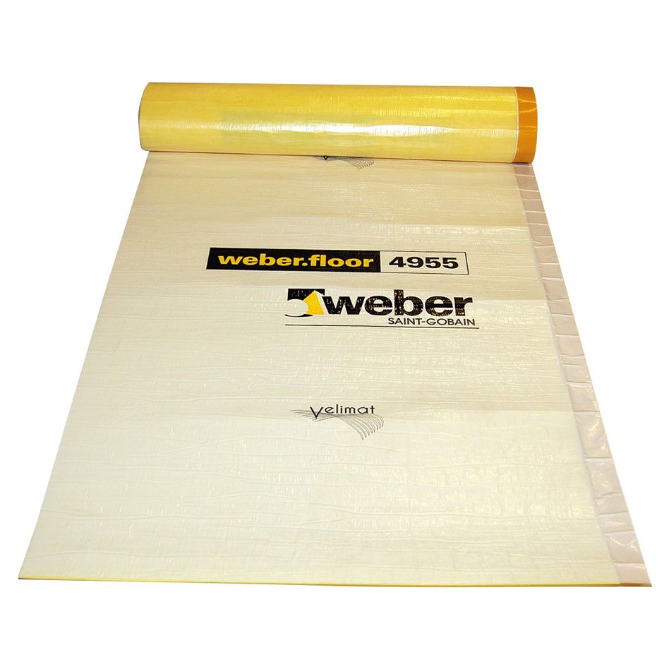 weber Trittschalldämmung weber.floor 4955 Trittschall- und Trennlagenbahn Schallschutz Folie