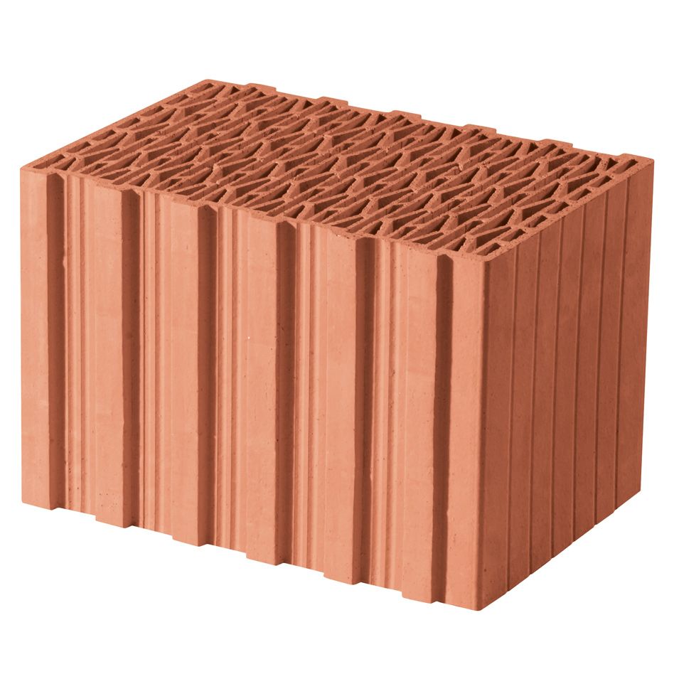Wienerberger Poroton Planziegel T8 Ziegelstein, 36,5 cm, 60 Stück