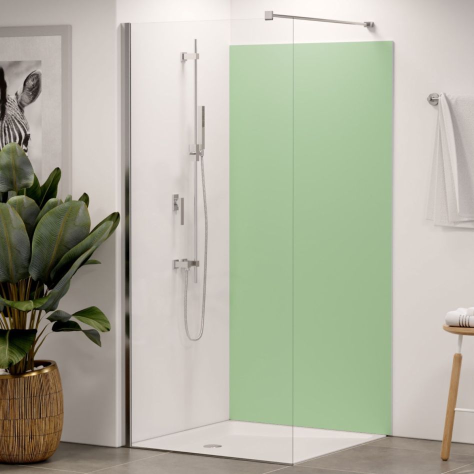 Panneau mural douche aluminium composite Winwall Trend vert tilleul günstig