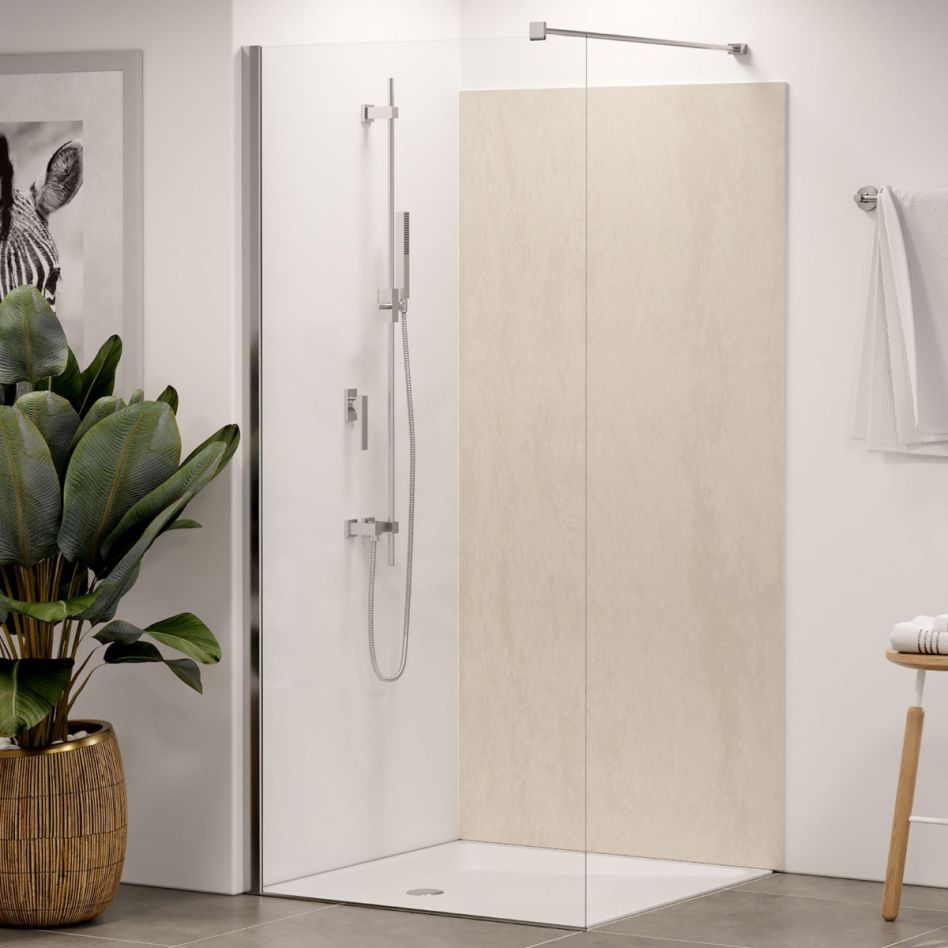 Winwall Duschrückwand Aluverbund Feinsteinzeug beige günstig