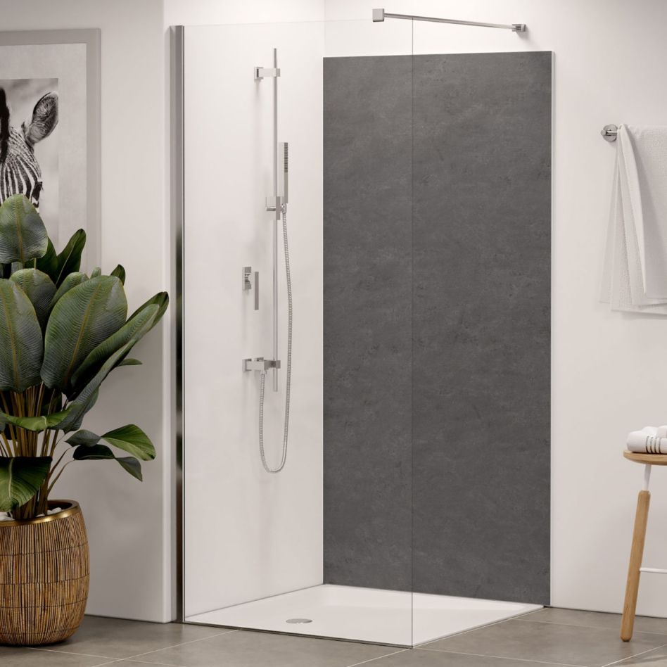Panneau mural douche aluminium composite Winwall Struktur anthracite günstig