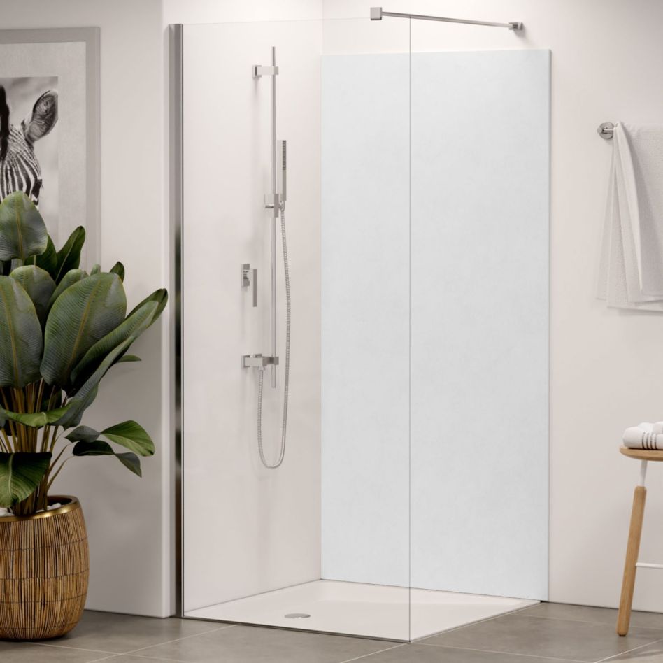 Panneau mural douche aluminium composite Winwall Beton clair günstig