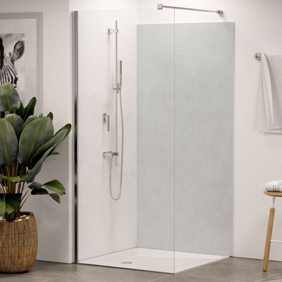 Panneau mural douche aluminium composite Winwall Sichtbeton poli günstig