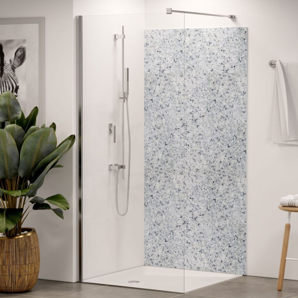 Panneau mural douche aluminium composite Winwall Granit Cristal Grey günstig
